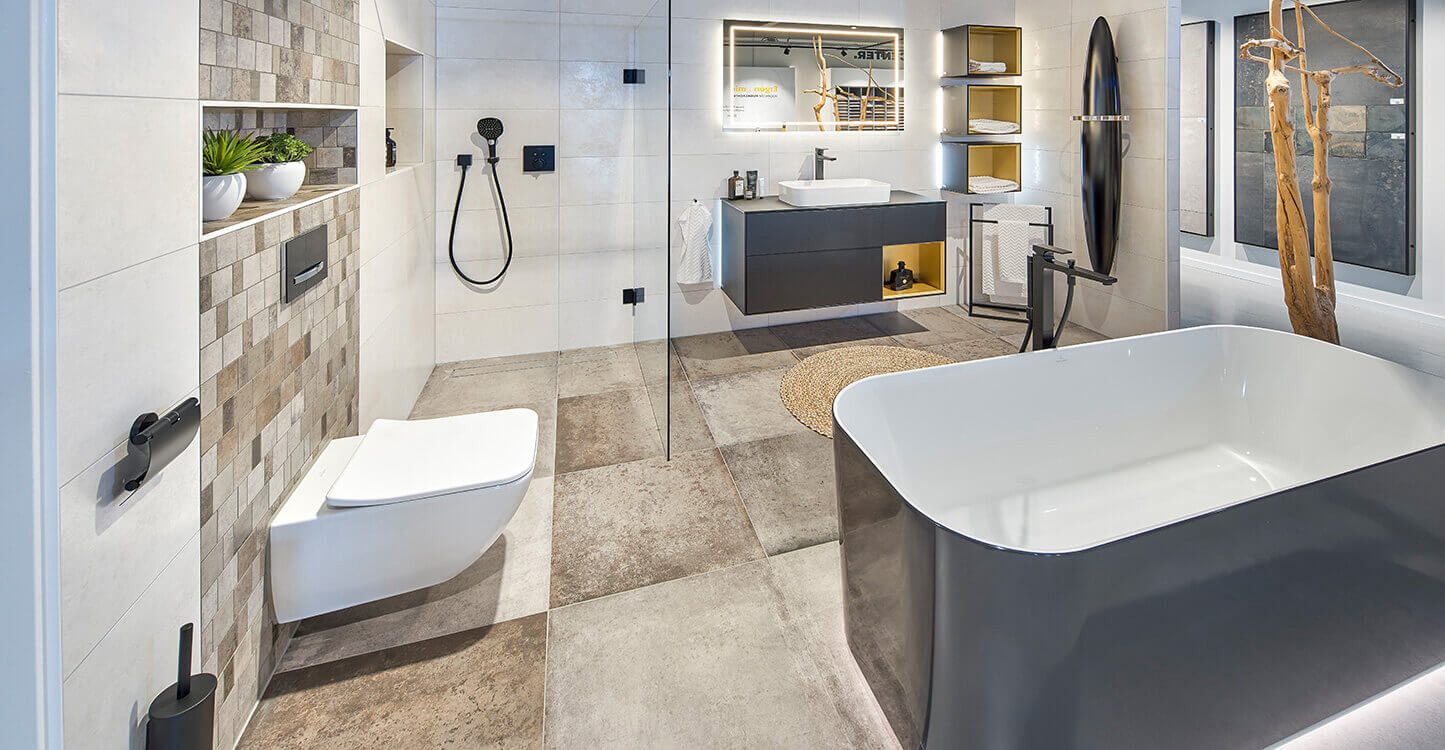 Moderne Badkamer Met Natuurlijke Tinten